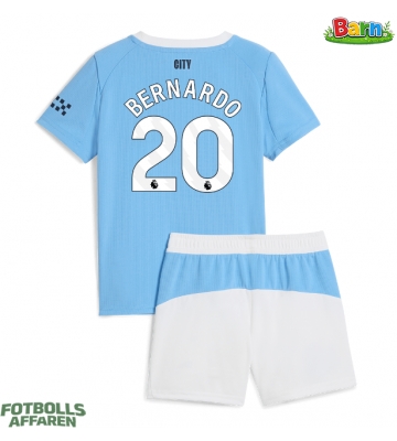 Manchester City Bernardo Silva #20 Hemmaställ Barn 2025-26 Kortärmad (+ Korta byxor)